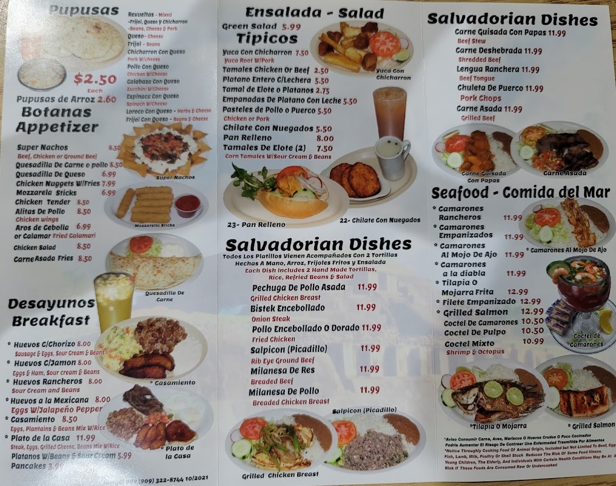 Las Pupusas Restaurant Menu - Image 4